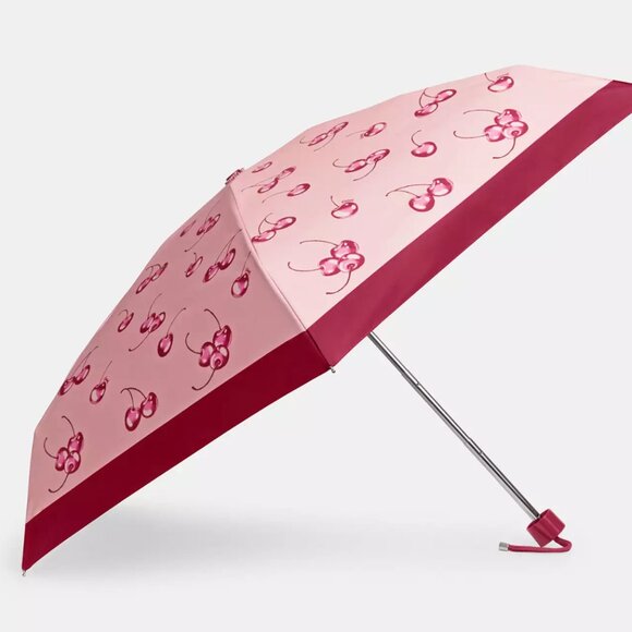 NWT Coach umbrella with cherry print 🍒 - Picture 1 of 3